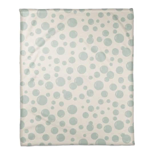 Bubbles All Over Coral Fleece Blanket